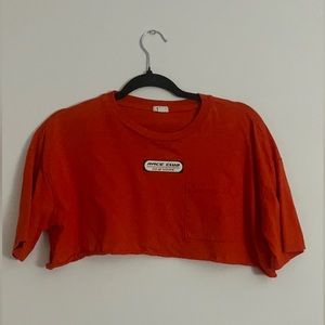 Garage Red Crop Top